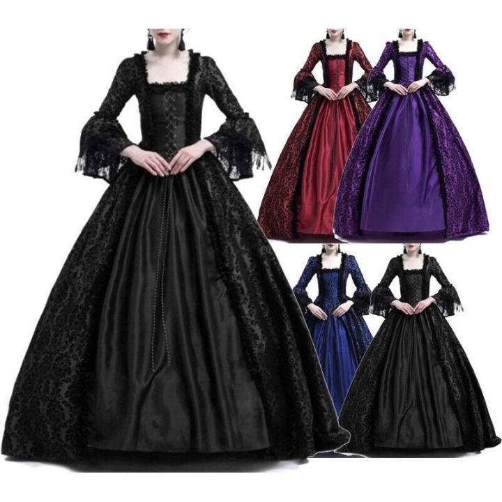 【Manila Ship】 Women Medieval Marie Antoinette Costume Renaissance ...