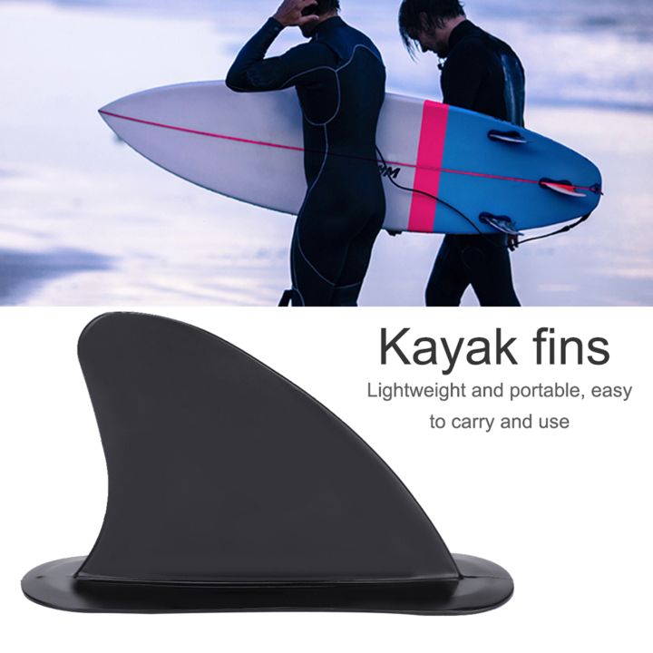 Pinna centrale staccabile nero, kit timone kayak tracciamento