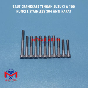 Baut Set Mesin Suzuki A100 Kunci L Stainless Asli Tahan Karat