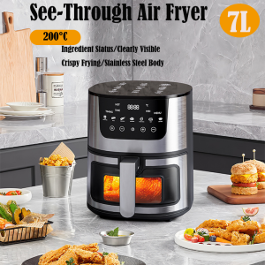 SG 7-Liter Air Fryer Multi-Function Touchscreen Convection Toaster Oven | Oil-Free Cooking & Baking Machine Timed Breakf