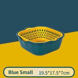 【COD】Kitchen Double Drain Basket Bowl Washing Storage Basket Drainer Fruit Vegetable Cleaning Colander Tool