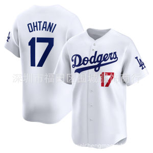 Jersi bersulam berkualiti tinggi MLB Baseball seragam Jersey Dodge 17 Dodgers Shohei Ohtani Jersey bagi pihak EBay