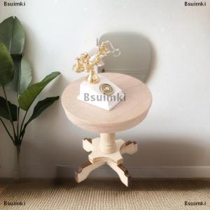 [COD] Bsuimki Nhà búp bê 1:12 thu nhỏ Bàn cà phê bàn tròn nhỏ bàn gỗ nguyên bản đồ nội thất nhà mô hình trang trí đồ chơi nhà búp bê phụ kiện