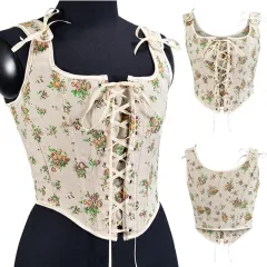 Dresses That Hide Belly Fat Women Sexy Bustier Corset Top Zipper Eyelet  Lace Up Floral Print Push Up Crop Tops Vintage