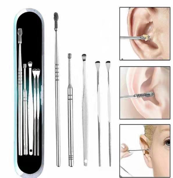 HKH Ear Pick, Ear Cleansing Tool Set, Ear Curette Earwax Removal Kit ...