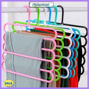Follow Get New[FlyingC] Clothes Hangers Trousers Hangers Holders Closet Storage Organizers 5 Layers Pants Towel Scarfs Racks Storage Organization