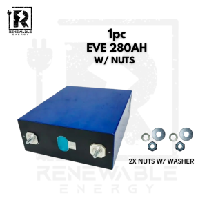 BRANDNEW EVE 280Ah 3.2V LF280k/324Ah LiFePO4 Battery Rechargeable Lithium Ion Cell For Solar Set up Energy Solar Power