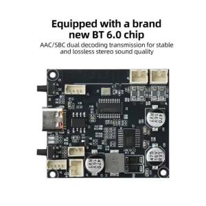 Kirilgu Compatible WithBluetooth 6.0 Dual Channel 2x5W Amplifier Board with AAC/SBC Decoding for Portable Speaker DIY Projects 7P3H9