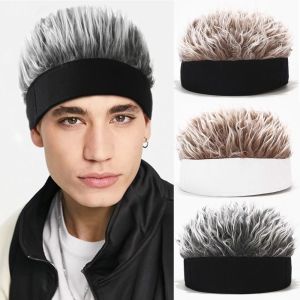 BAIXL Daily Rock High Quality Men's Synthetic Fluffy Breathable Natural Camouflage Hat Wigs