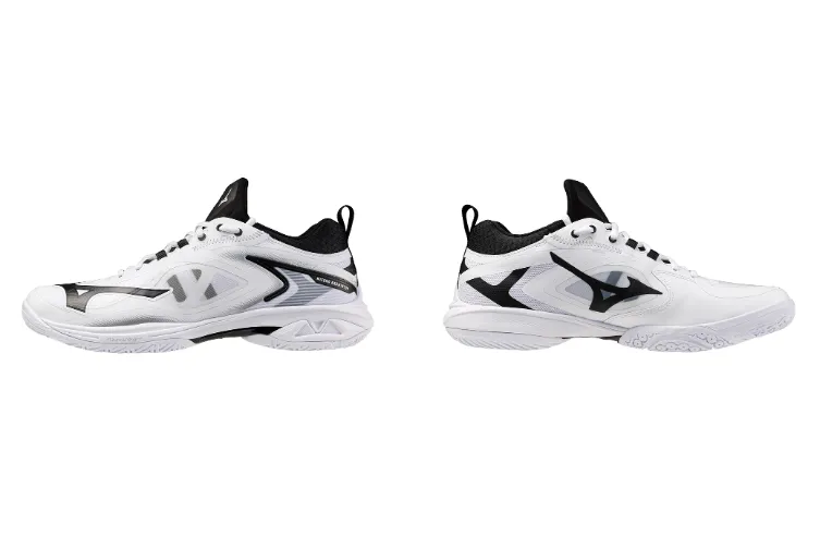 Mizuno Unisex Wave Claw Neo 3 Badminton Shoes - White Blue Black