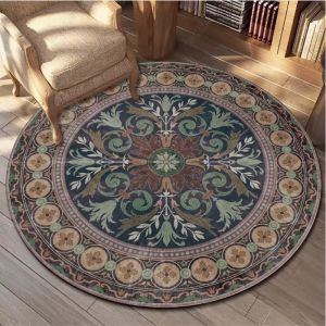 NEW !! Karpet Bulat Anti Slip Diameter 100cm/Karpet Ruang Tamu Halus Diameter 1 Meter dan Lembut