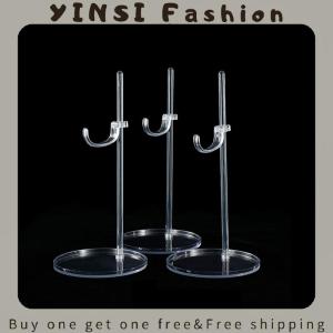 YINSI Acrylic Doll Holder Stands Transparent 30cm Figure Display Waist Foot Support Rack Bracket For 1 6 Doll Toys Show