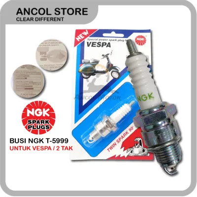 NGK T5999 BP7HS Busi Vespa Super Sprint FIZR ALFA SIGMA Drat Pendek 2T
