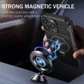 For Apple iPhone 15 14 13 12 11 Pro Max Plus Phone Case, MagSafe Magnetic Camera Slide Protector Ring 360 Rotate Kickstand Shockproof Magnetic Cover. 