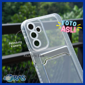 Softcase For S4msung A15 A25 4G 5G Card Slot Kartu Casing Silicon Bening Clear Kesing Dompet Terbaru 2023