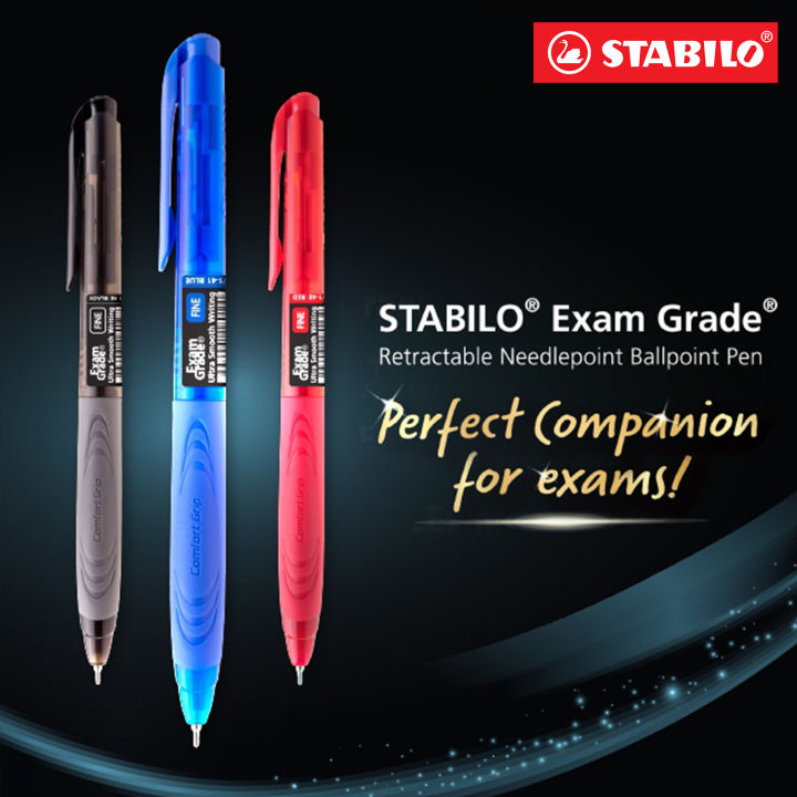 STABILO Exam Grade 388 Retractable Ballpoint Pen Ballpen Black