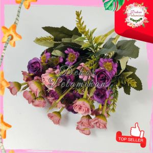 COD BUNGA ASTER LAMBAI CABANG 5 ARTIFICIAL - BUNGA HIASAN RUMAH KAMAR & DEKORASI PELAMINAN - IMPORT
