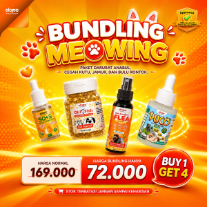 ELOPE [PROMO] BUNDLING HEMAT KEBUTUHAN KUCING -  60K DAPAT 4 PRODUK PERAWATAN ANABUL