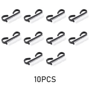 10Pcs Nail Art Dust Cleaning Brush Plastic Handle Sikat Kuku Kecil Pembersih Debu Manicure / Cleaning Plastic Nail Brush Tools File Nail Art Care Manicure Pedicure Soft Remove Art / Nail Brush Dust