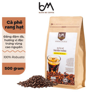Cà Phê Truyền Thống Rang Hạt Buôn Mê Coffee 500g