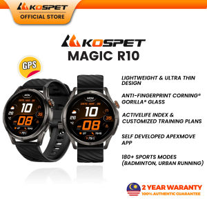 Kospet Magic R10 | Lightweight & Ultra-Thin | Anti-Fingerprint Corning Gorilla Glass | 180+ Sports Mode