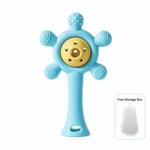 CHLOCH Đồ chơi cầm nắm cho trẻ sơ sinh Đồ chơi ngậm nướu cho trẻ em Phát triển Silicone Đồ chơi cảm giác hỗ trợ mọc răng Chất lượng cao Mềm mại Đồ chơi lục lạc cho bé Phụ Kiện Cho Bé