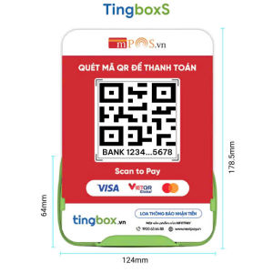 Loa Đọc Thông Báo Nhận Tiền từ thanh toán chuyển khoản QR -Chính Hãng TingBox