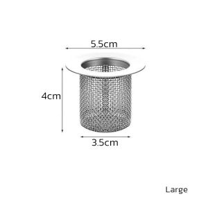YoPo Multifunctional Stainless Steel Floor Drain Bathroom Sink Drain Strainer Hair Catcher Anti-clog Trap