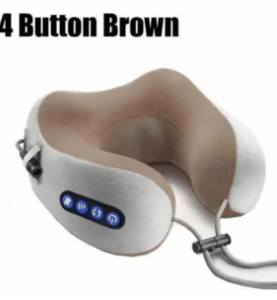 Bantal Pijat Leher Bentuk U / Massage Neck / Alat Pijat Terapi Pegal Elektrik Portable Bantal pijat pengisian Bisa dibersihkan