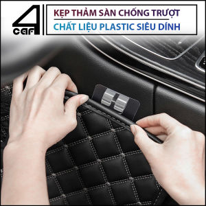 Kẹp giữ thảm sàn ô tô - móc dán trong suốt cố định lót sàn chống xê dịch  bám dính chắc chắn