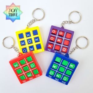 JOY Trove 10pcs Tic Tac Toe Keychain goodie bag toy for children birthday gift party favour pinata filler Christmas Childrens Day small gift