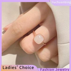 [COD] liuchuanbing Jewellery Vintage Artificial Square Ring Autumn Winter Chinese Style Geometric Finger Ring For Women Fashion Jewelry