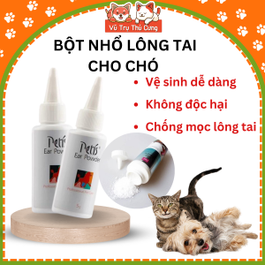 Bột nhổ lông tai Petis cho Chó Mèo 5g - Petis Ear Powder cho thú cưng