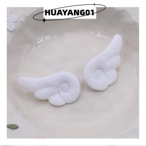HUAYANG01 [HOT FASHION] 1 Pair Small Angel Wings Brooch Japanese Style Sweet Clothes Decor Y2K Plush Bag Hat Accessories