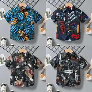 PAKET 100RB 4 PCS kemeja Anak Pendek Motif/Kemeja Anak Laki-Laki/Kemeja Lengan Pendek Anak