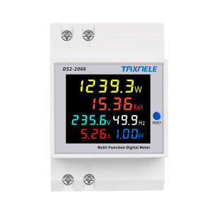 AC monitor 110V 220V 380V 100A Voltage Current Power Factor Active KWH Electric energy Frequency meter VOLT AMP