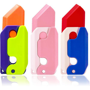 3pcs Fidget Toys 3D Printing Gravity Fidget Toys Sensory Fidget Toys Plastic Carrot Fidget for Adults Teens Kids Anxiety Stress Relief Toy