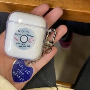ZAY Casing Pelindung Headset Bluetooth Nirkabel Penutup Cangkang Lucu Silikon Hiu Kartun Untuk AirPods