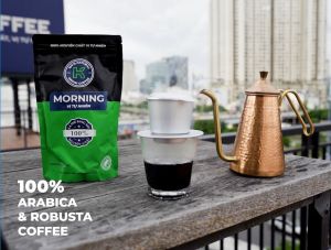 [MUA 3 TẶNG 1] Cà Phê Rang Xay Nguyên Chất K Morning 227g/Túi - Thương Hiệu K COFFEE