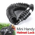 Kunci Helm Motor 4 Digit Gembok Helm Anti Maling Multifungsi Gembok Kecil Koper Kunci Pengaman Helm. 