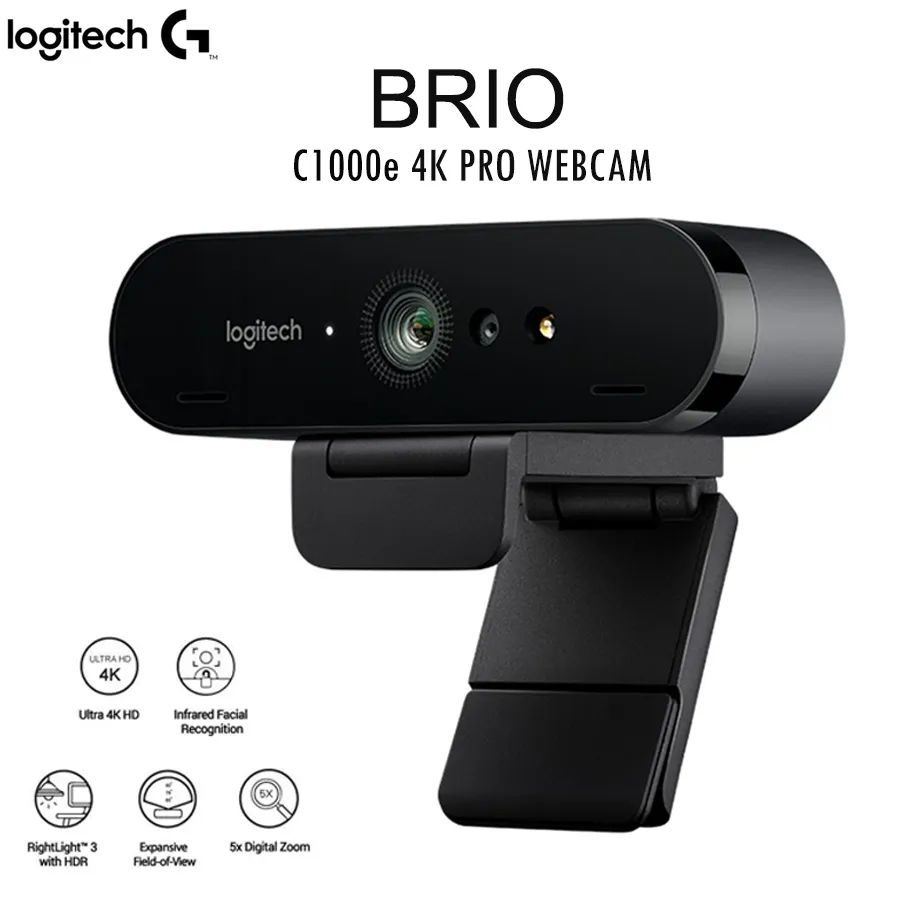 Logitech BRIO 4K PRO WEBCAM C1000e สำหรับการประชุมผ่านวีดีโอ [เว็บ