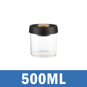 ALX MALAYSIA1250mL Airtight Container Coffee Sealed Jar Borosilicate Glass Press Type Wide Mouth Vacuum Jar Bekas Makanan 密封罐