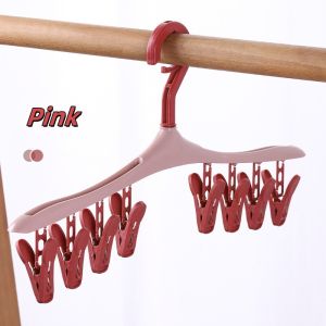 Laundry Portable Clip Underwear Socks Hanger Closet Laundry Organizer Hair Cap Towel Baby Clothes Hanger Clip