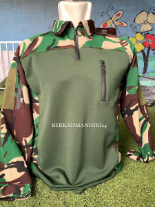 Kaos BDU Tactical Scuba Combat Velcro Lengan Panjang Resleting Loreng Malvinas
