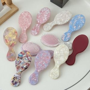 SDFSF Rhinestones Acetate Air Cushion Comb Scalp Massage Fluffy Hair Hair Styling Tool Sweet Hand-Held Airbag Comb For Wet Dry Hair