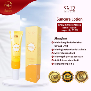 SUNCARE SR12 / SUN SCREEN LOTION SPF 25++ / MENJAGA KULIT TETAP SEHAT & LEMBAB / SUNBLOCK WAJAH BPOM