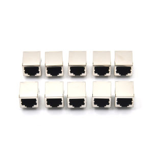 Fantic 10Pcs set RJ45 Network Ethernet 8P 8C Female Socket Connectors 8Pin PCB Mount High Qulity