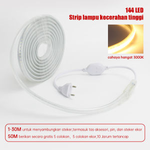 LAMPU LED STRIP SELANG  SMD AC 220V METERAN (10M-50M) OUTDOOR AND INDOOR LAMPU PLAFON