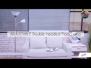 IKEA Style LED Double-head Adjustable Stand Floor Lamp Living Room Reading Bedroom Decoration Lampu Lantai Membaca 双头落地灯