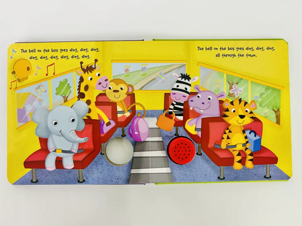 The Wheels On The Bus Sound Book For Kids & Toddlers To Sing